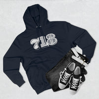 718 Area Code - Unisex Premium Pullover Hoodie