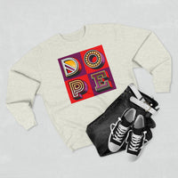 “typoGRAPHICall” Dope (square) v2 - Premium Crewneck Sweatshirt