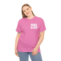 Peace & Love - Unisex Heavy Cotton Tee