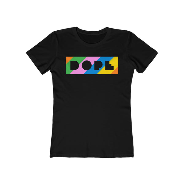 Dope Colorblock, v2 - Women's The Boyfriend Tee