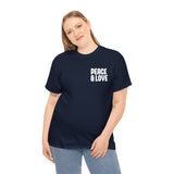 Peace & Love - Unisex Heavy Cotton Tee