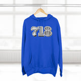 718 Area Code - Unisex Premium Pullover Hoodie