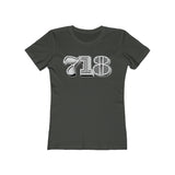 718 Area Code - Women's The Boyfriend Tee