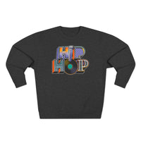 “typo-GRAPHIC-all” Hip Hop v2 Unisex Premium Crewneck Sweatshirt