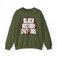 Black History 24/7 365 Unisex Heavy Blend™ Crewneck Sweatshirt