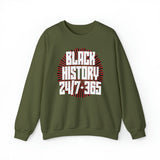 Black History 24/7 365 Unisex Heavy Blend™ Crewneck Sweatshirt