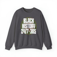 Black History 24/7 365 Unisex Heavy Blend™ Crewneck Sweatshirt