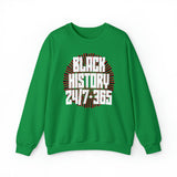 Black History 24/7 365 Unisex Heavy Blend™ Crewneck Sweatshirt