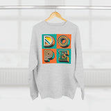 “typoGRAPHICall” Dope (square) - Premium Crewneck Sweatshirt