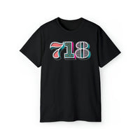 “typoGRAPHICall” 718 Area Code - Unisex Ultra Cotton Tee