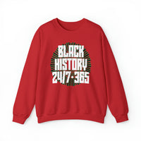 Black History 24/7 365 Unisex Heavy Blend™ Crewneck Sweatshirt