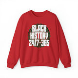 Black History 24/7 365 Unisex Heavy Blend™ Crewneck Sweatshirt