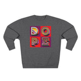 “typoGRAPHICall” Dope (square) v2 - Premium Crewneck Sweatshirt