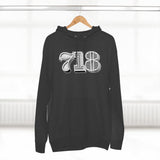 718 Area Code - Unisex Premium Pullover Hoodie