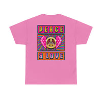 Peace & Love - Unisex Heavy Cotton Tee