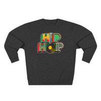 “typo-GRAPHIC-all” Hip Hop v1 - Unisex Premium Crewneck Sweatshirt