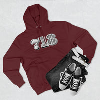 718 Area Code - Unisex Premium Pullover Hoodie