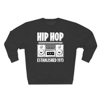 B&W Hip Hop 1973 Unisex Premium Crewneck Sweatshirt