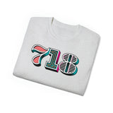 “typoGRAPHICall” 718 Area Code - Unisex Ultra Cotton Tee