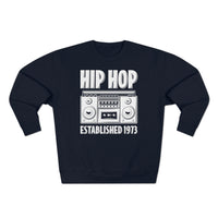 B&W Hip Hop 1973 Unisex Premium Crewneck Sweatshirt