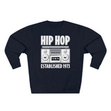 B&W Hip Hop 1973 Unisex Premium Crewneck Sweatshirt