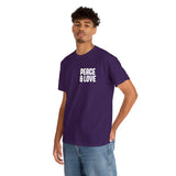 Peace & Love - Unisex Heavy Cotton Tee