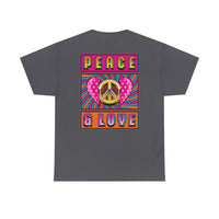 Peace & Love - Unisex Heavy Cotton Tee