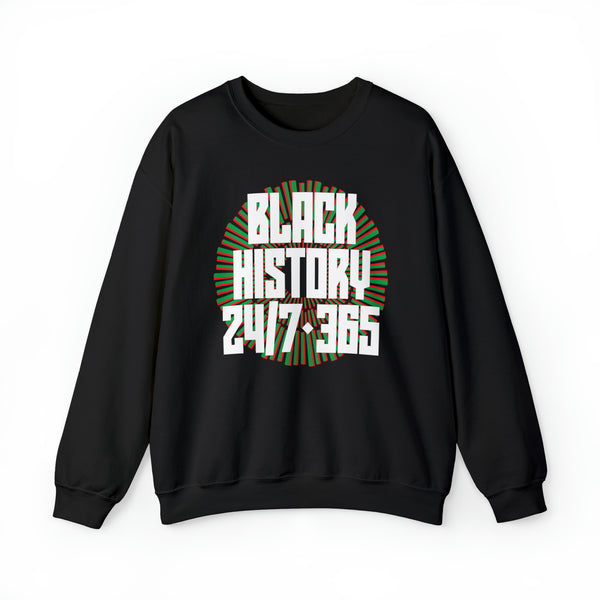 Black History 24/7 365 Unisex Heavy Blend™ Crewneck Sweatshirt