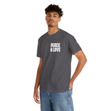 Peace & Love - Unisex Heavy Cotton Tee