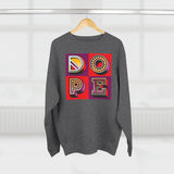 “typoGRAPHICall” Dope (square) v2 - Premium Crewneck Sweatshirt