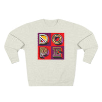 “typoGRAPHICall” Dope (square) v2 - Premium Crewneck Sweatshirt