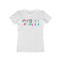 “typoGRAPHICall” 718 Area Code - Women's The Boyfriend Tee