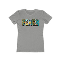 “typo-GRAPHIC-all” Peace -Women's The Boyfriend Tee