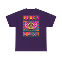 Peace & Love - Unisex Heavy Cotton Tee