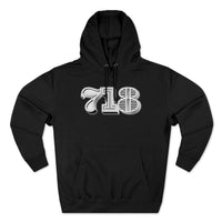 718 Area Code - Unisex Premium Pullover Hoodie