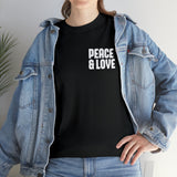 Peace & Love - Unisex Heavy Cotton Tee