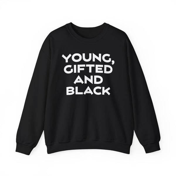 Young, Gifted and Black (bold) Unisex Heavy Blend™ Crewneck Sweatshirt