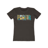 “typo-GRAPHIC-all” Peace -Women's The Boyfriend Tee