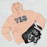 “typo-GRAPHIC-all” 718 Area Code - Unisex Premium Pullover Hoodie