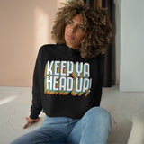 Keep Ya Head Up!, v. 2 - Crop Hoodie