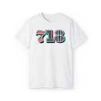 “typoGRAPHICall” 718 Area Code - Unisex Ultra Cotton Tee