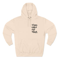 Young, Gifted and Black (script) 2-Sided Unisex Premium Pullover Hoodie