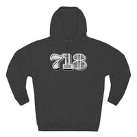 718 Area Code - Unisex Premium Pullover Hoodie