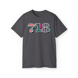 “typoGRAPHICall” 718 Area Code - Unisex Ultra Cotton Tee