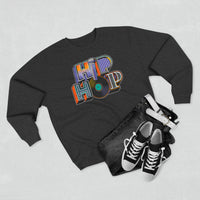 “typo-GRAPHIC-all” Hip Hop v2 Unisex Premium Crewneck Sweatshirt