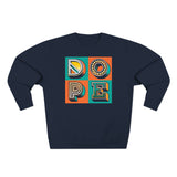 “typoGRAPHICall” Dope (square) - Premium Crewneck Sweatshirt