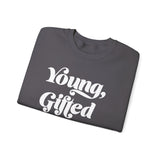 Young, Gifted and Black (script) Unisex Heavy Blend™ Crewneck Sweatshirt