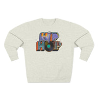 “typo-GRAPHIC-all” Hip Hop v2 Unisex Premium Crewneck Sweatshirt