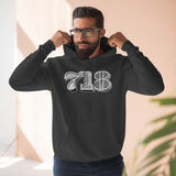 718 Area Code - Unisex Premium Pullover Hoodie