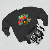 “typo-GRAPHIC-all” Hip Hop v1 - Unisex Premium Crewneck Sweatshirt